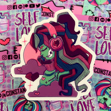 Load image into Gallery viewer, LoFi Love Zombe Clear Vinyl Sticker
