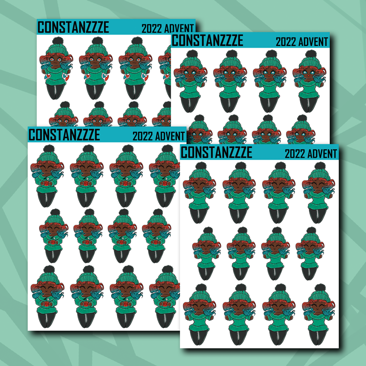 Winter Chibi (DS) Sticker Sheet