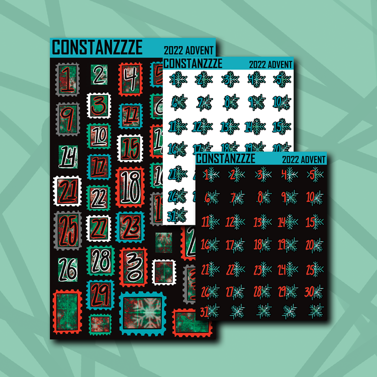 Spooky Winter Dates Sticker Sheet