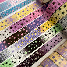 Load image into Gallery viewer, Pride Star Grid 2.0 Washi Tape 15mm
