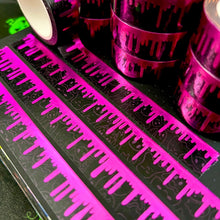 Load image into Gallery viewer, Purple Ghostie Drippie Foil Washi Tape
