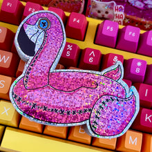 Load image into Gallery viewer, Flamingo Glitter Vinyl Sticker *discounted*
