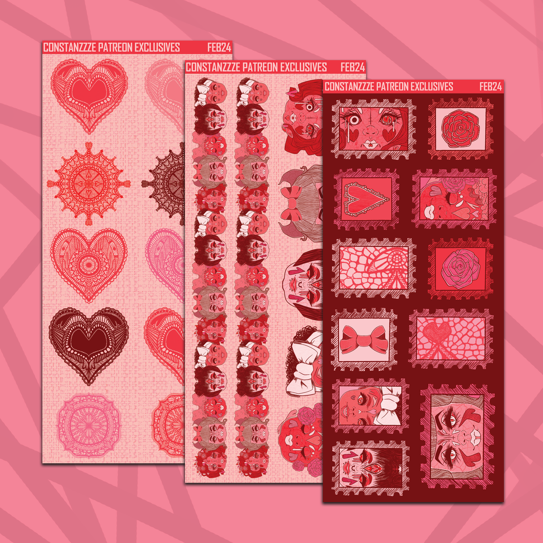 Dollies and Doilies Skinny Deco Sticker Sheets