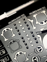 Load image into Gallery viewer, Halloween 2025 BW Advent Day 10 Sticker Sheets
