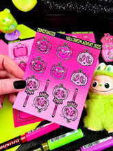 Load image into Gallery viewer, Halloween 2025 Advent Day 6 Sticker Sheets

