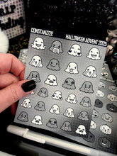Load image into Gallery viewer, Halloween 2025 BW Advent Day 12 Sticker Sheets
