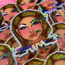 Load image into Gallery viewer, Oops Glitter Vinyl Sticker
