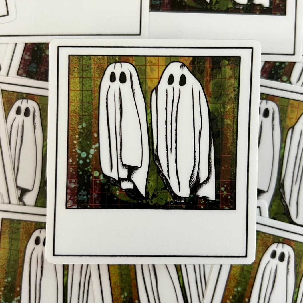 Ghost Polaroid Vinyl Sticker