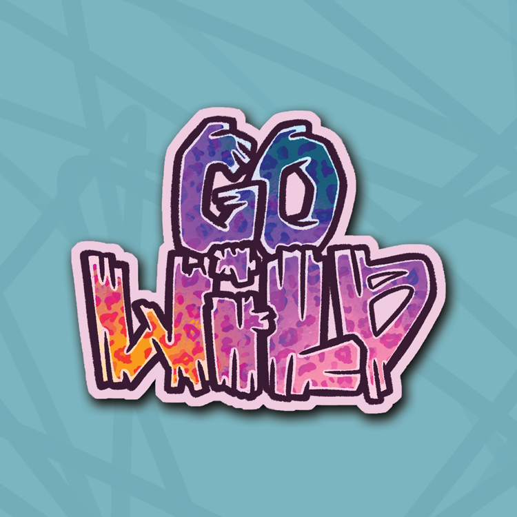 GO Wild Pink Border Leopard Die Cut