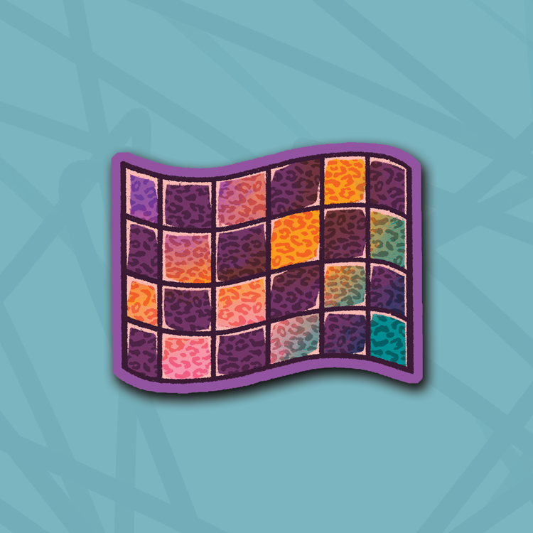 Race to Wild Flag Die Cut