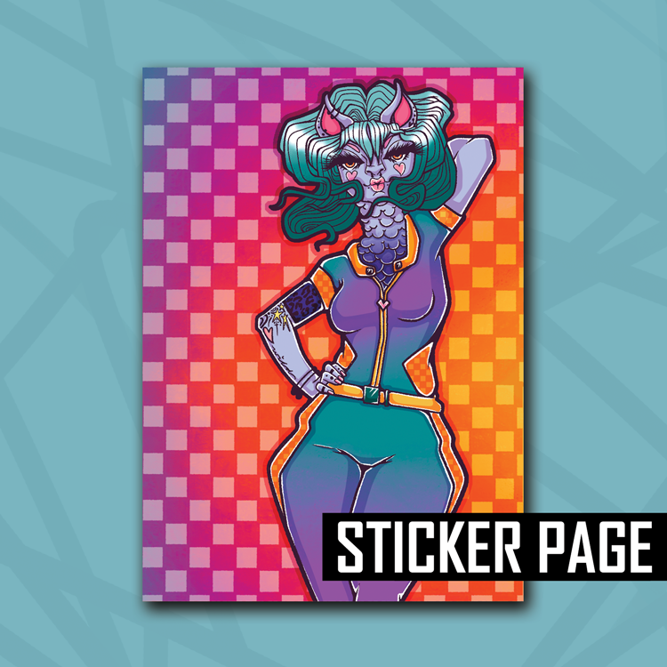 Race to Wild Llama Sticker Page