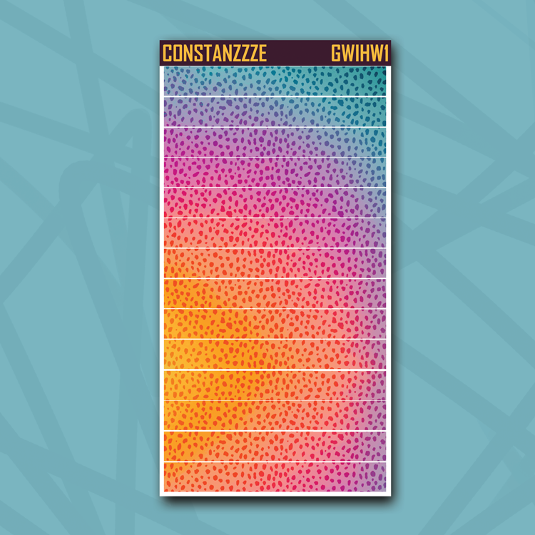 Race to Wild Cheetah Top Hobonichi Weeks Washi Strip Sticker Sheet