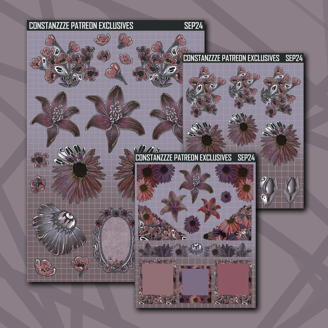 Haunted Florals Deco Sticker Sheets