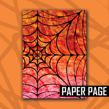 Load image into Gallery viewer, Halloweenie 26 Spider Web Sticker/Paper Page
