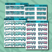 Load image into Gallery viewer, Spooky Winter Header Sticker Sheet
