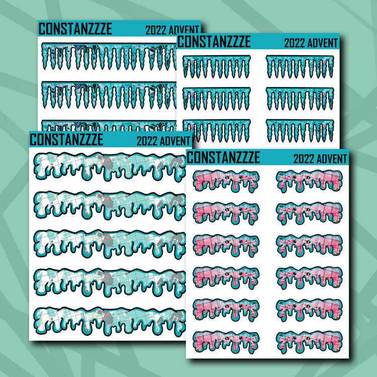 Spooky Winter Header Sticker Sheet