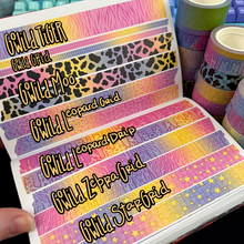 Load image into Gallery viewer, GO Wild Pattern Washi Tape 5/15/20mm
