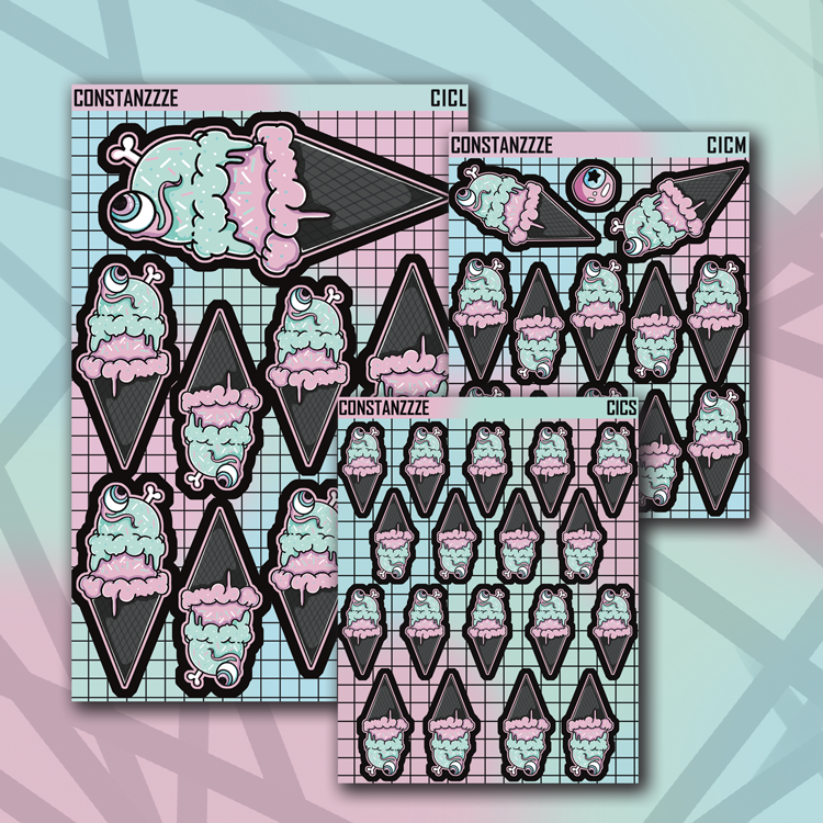 Celebration Ice Cream Sticker Sheet