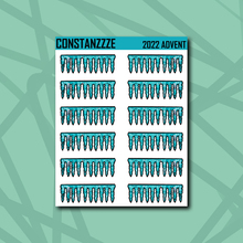 Load image into Gallery viewer, Spooky Winter Header Sticker Sheet
