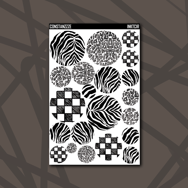 Inktober Circle Sticker Sheet