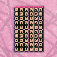 Load image into Gallery viewer, Spooky Disco Jumbo Bead Letter Sticker Sheet

