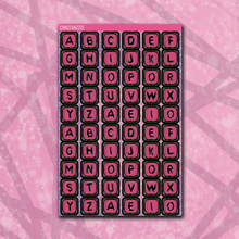 Load image into Gallery viewer, Spooky Disco Jumbo Bead Letter Sticker Sheet
