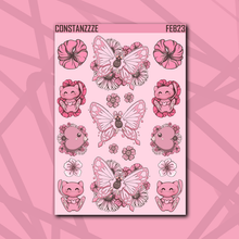 Load image into Gallery viewer, Pink Poke Deco Sticker Sheets
