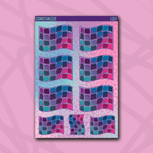 Load image into Gallery viewer, Love Zombie Racer Checker Flags Sticker Sheet
