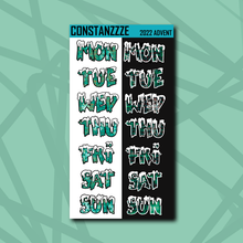 Load image into Gallery viewer, Spooky Winter Large Snow Days Sticker Sheet
