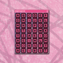 Load image into Gallery viewer, Spooky Disco Medium Bead Letter Sticker Sheet
