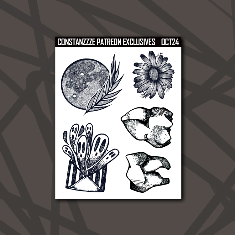 Inktober Mixed Deco Sticker Sheet
