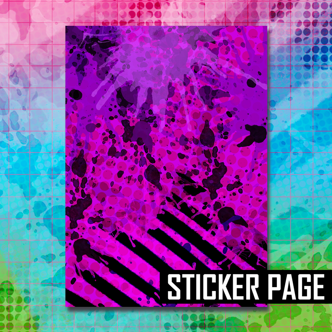 Girl Gang MoJo Pattern Sticker Page