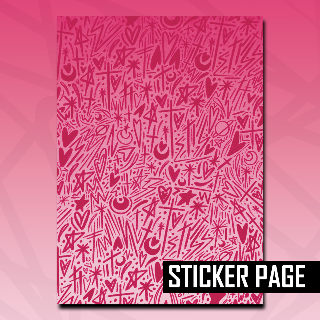 Moon Oracle Pattern Sticker Page