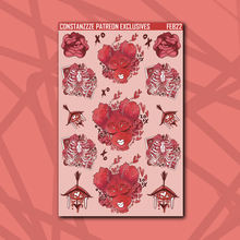 Load image into Gallery viewer, My Valentine Deco Box Sticker Sheets
