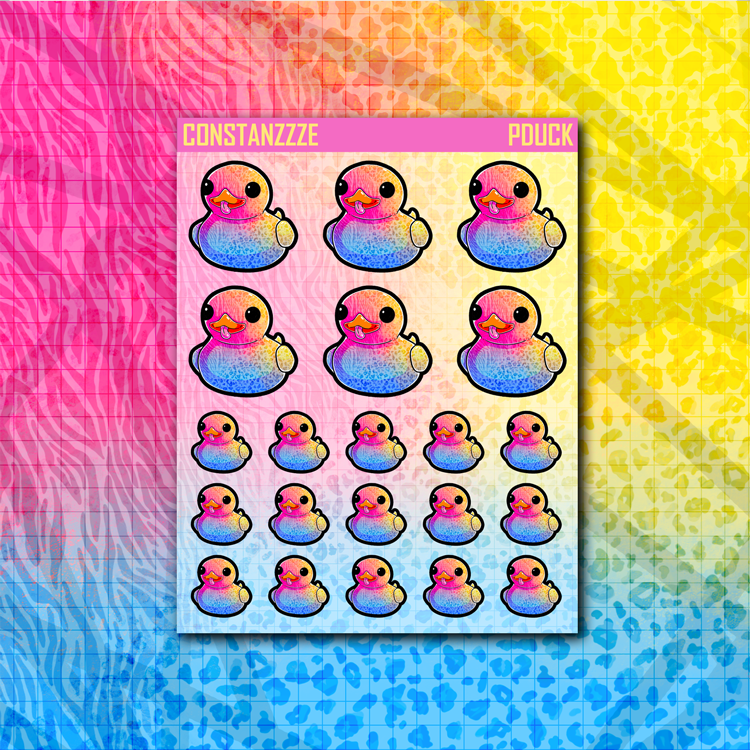 Bright Ducky Deco Sticker Sheet