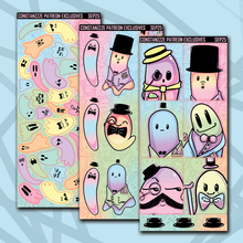 Load image into Gallery viewer, Pastel Dapper Boos Deco+ Sticker Sheets
