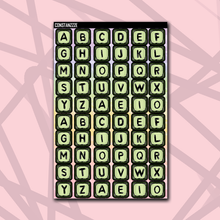Load image into Gallery viewer, Pastel Jumbo Bead Letter Sticker Sheet
