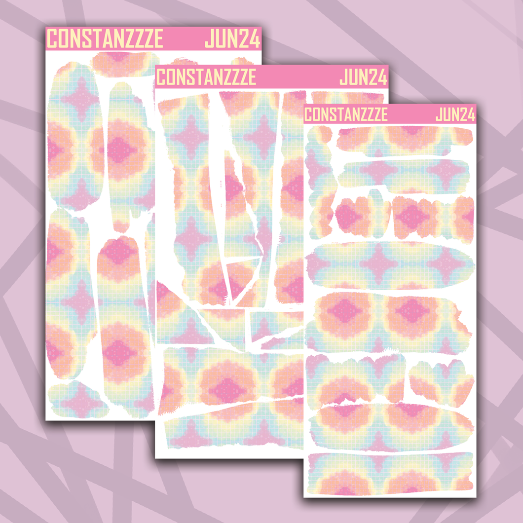 Pastel Cloud Pattern Themed Layering Sheets