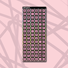 Load image into Gallery viewer, Pastel Bead Letter Sticker Sheet
