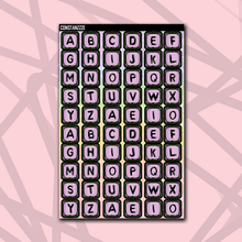 Load image into Gallery viewer, Pastel Jumbo Bead Letter Sticker Sheet
