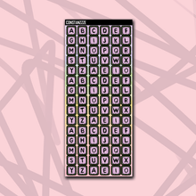Load image into Gallery viewer, Pastel Bead Letter Sticker Sheet
