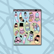 Load image into Gallery viewer, Pastel Dapper Boos Deco Sticker Sheets
