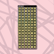 Load image into Gallery viewer, Pastel Bead Letter Sticker Sheet
