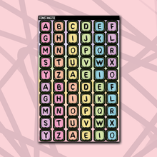 Load image into Gallery viewer, Pastel Jumbo Bead Letter Sticker Sheet
