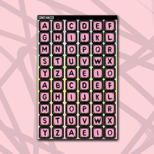 Load image into Gallery viewer, Pastel Jumbo Bead Letter Sticker Sheet

