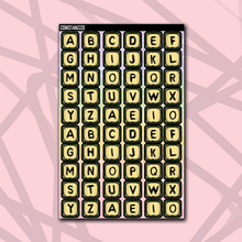 Load image into Gallery viewer, Pastel Jumbo Bead Letter Sticker Sheet

