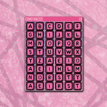 Load image into Gallery viewer, Spooky Disco Medium Bead Letter Sticker Sheet

