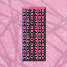 Load image into Gallery viewer, Spooky Disco Bead Letter Sticker Sheet
