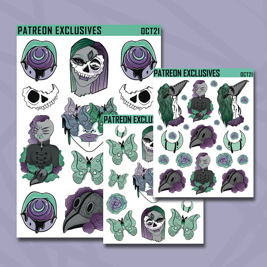 Plague Doctor 2.0 Deco Sticker Sheets