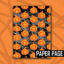 Load image into Gallery viewer, Halloweenie 26 Pumpkin Pattern Sticker/Paper Page
